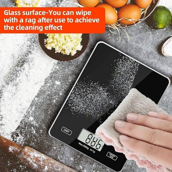 Meromore Food Kitchen Scale, Digital Weight Scales Grams and Oz 4