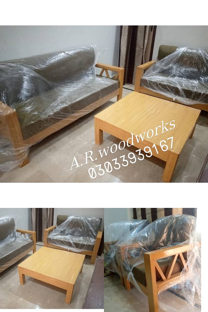 Sofa | 5 seater sofa set | 5 seater wooden sofa set | Wooden Sofa 4