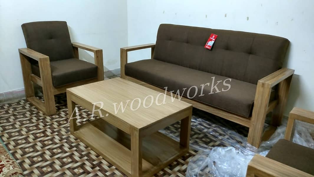 Sofa | 5 seater sofa set | 5 seater wooden sofa set | Wooden Sofa 5