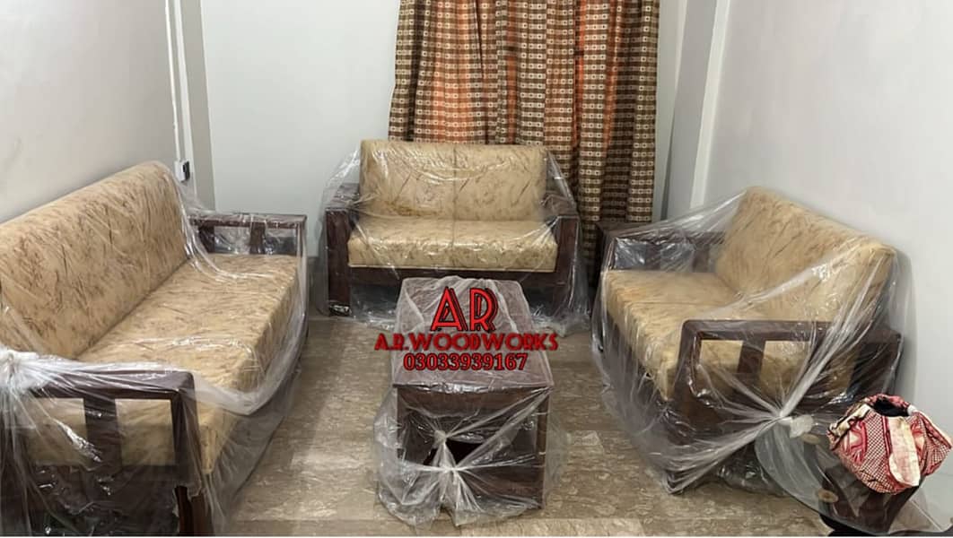 Sofa | 5 seater sofa set | 5 seater wooden sofa set | Wooden Sofa 6