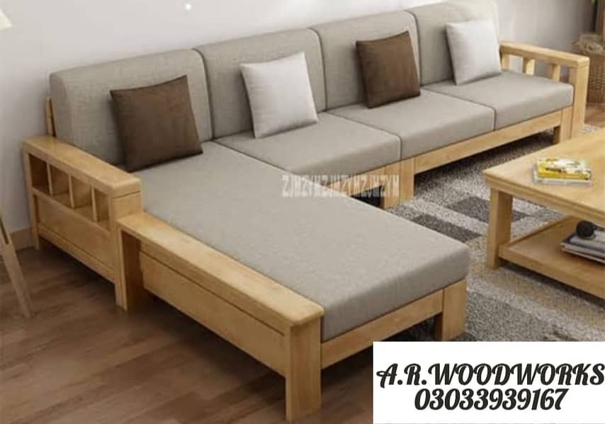 Sofa | 5 seater sofa set | 5 seater wooden sofa set | Wooden Sofa 9