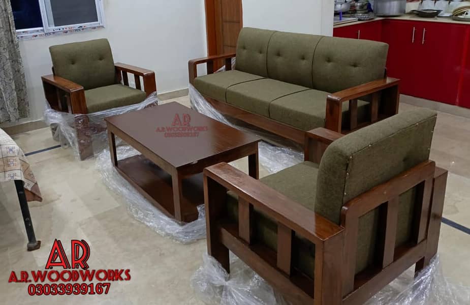 Sofa | 5 seater sofa set | 5 seater wooden sofa set | Wooden Sofa 10