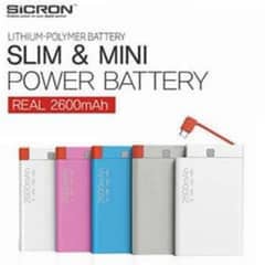 SICRON 2600 MAH POWER BANK