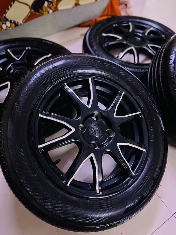 Yokohama 185/65 R15 (1.5 year warranty) with Alloy rims 2