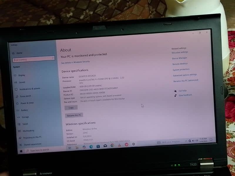 laptop Lenovo core i5 2nd generation all ok 3