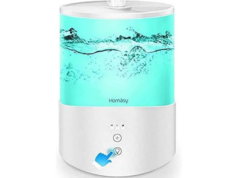 Homasy Cool Mist Humidifier 2.5L, Essential Oil Diffuser with 7-Colour 1