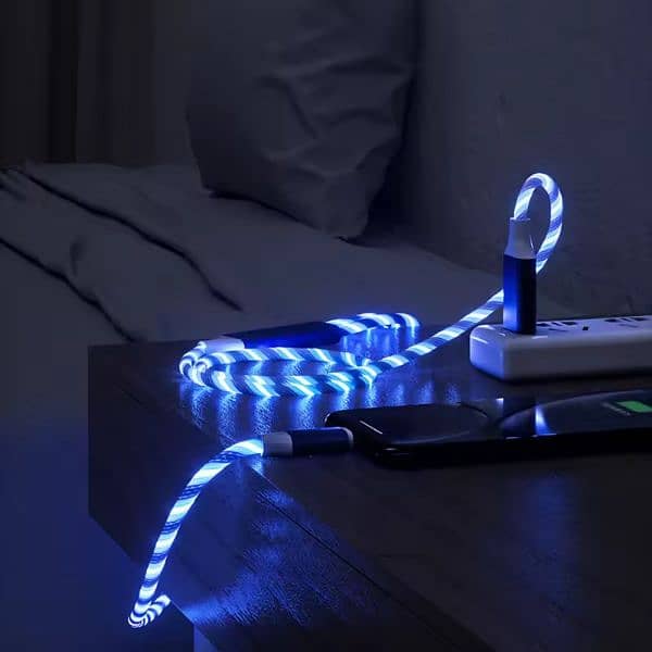 Glowing Cable Mobile Phone Charging Cables LED light 2