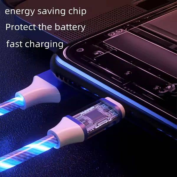 Glowing Cable Mobile Phone Charging Cables LED light 3