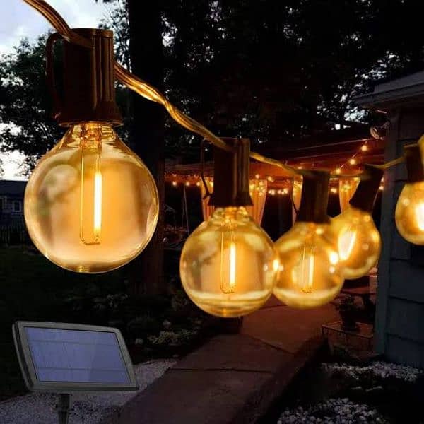 OUTDOOR SOLAR STRING LIGHTS 48FT (30+2 BULBS) 2