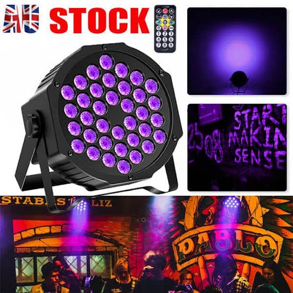 36 LED STAGE RGB LIGHT DJ WITH REMOTE 2