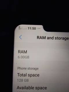 for sale good condition phone ram 6gb 128gb