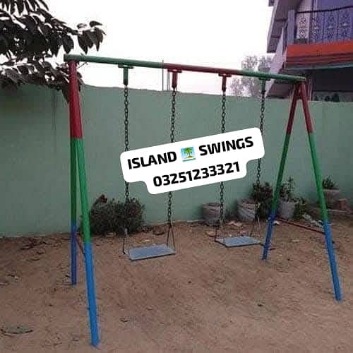 kids Slide/Swings/jhula/Spring rider/jungle gym/gazebo/bar / Island 2