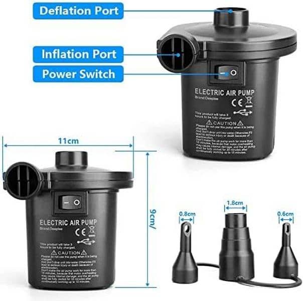 DEPLEE ELECTRIC CAR AIR PUMP 2 IN 1 1