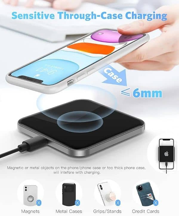 AGPTEK 15W FAST WIRELESS CHARGER 2