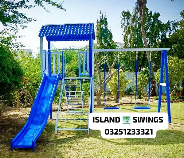 kids Slide/Swings/Kids rides/jhula/Spring rider/jungle gym/gazebo/bar 9