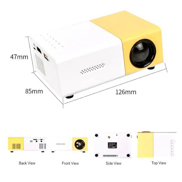 YG300 Portable Mini Movie Projector 3