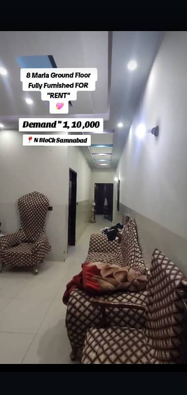 Furnished Lower Portion Available For Rent In Samanabad N Block 9