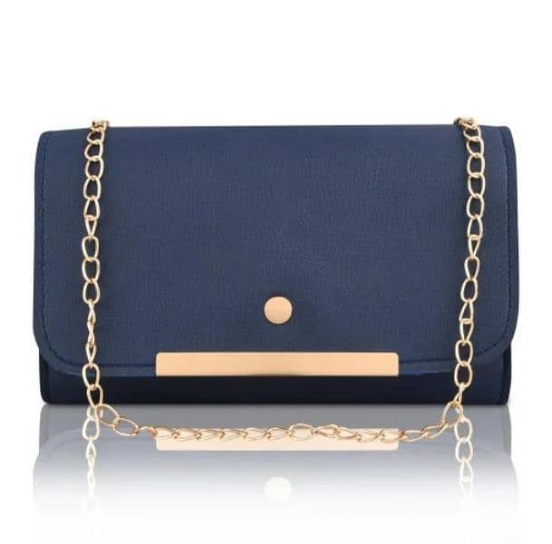 Stylish Blue PU Leather Hand Bag Set 1