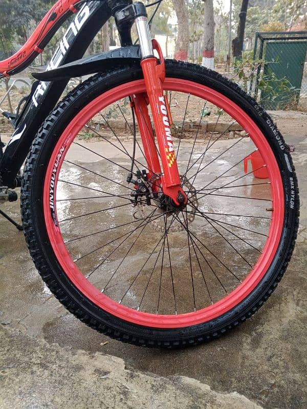 red sport bicycle 2