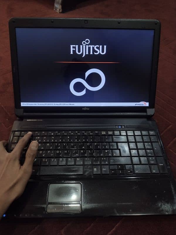 Fujitsu laptop with charger 2