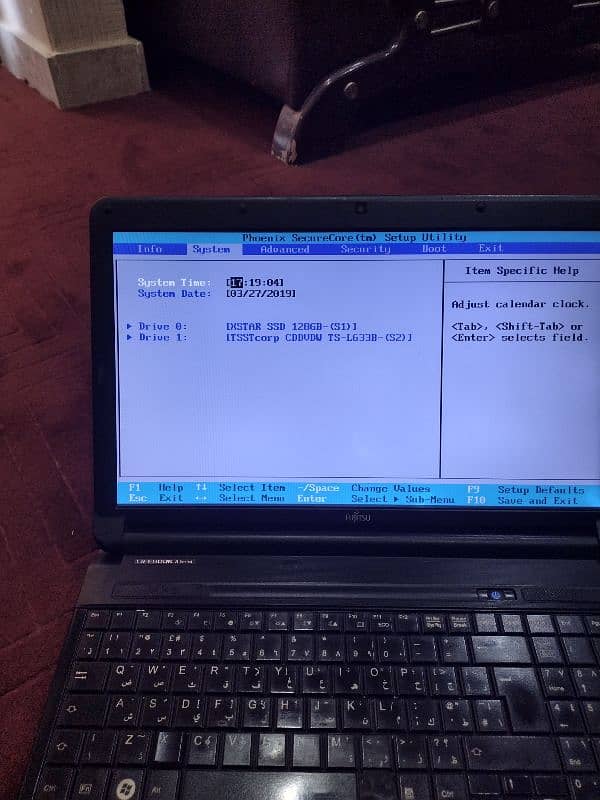 Fujitsu laptop with charger 5