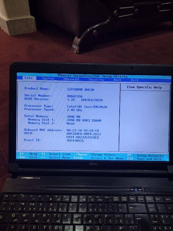 Fujitsu laptop with charger 6