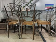 Dining table and chairs