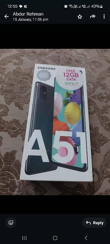 Samsung A51 [8GB + 128GB] Black 0