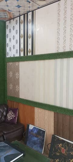 wallpaper PVC panel window blind wooden floor viny floor