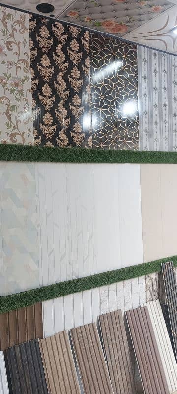 wallpaper PVC panel window blind wooden floor viny floor 1