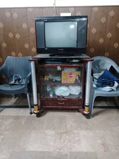 Tcl led face television with trolly  table