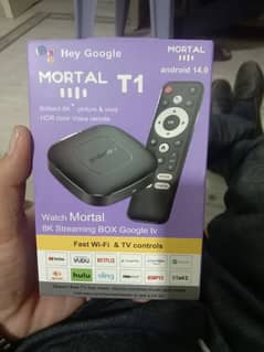 100% Original Mortal T1 TV box Fast speed