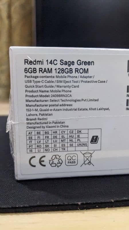 Redmi 14c | 6gb | 128gb | Sage Green | Box Pack 2