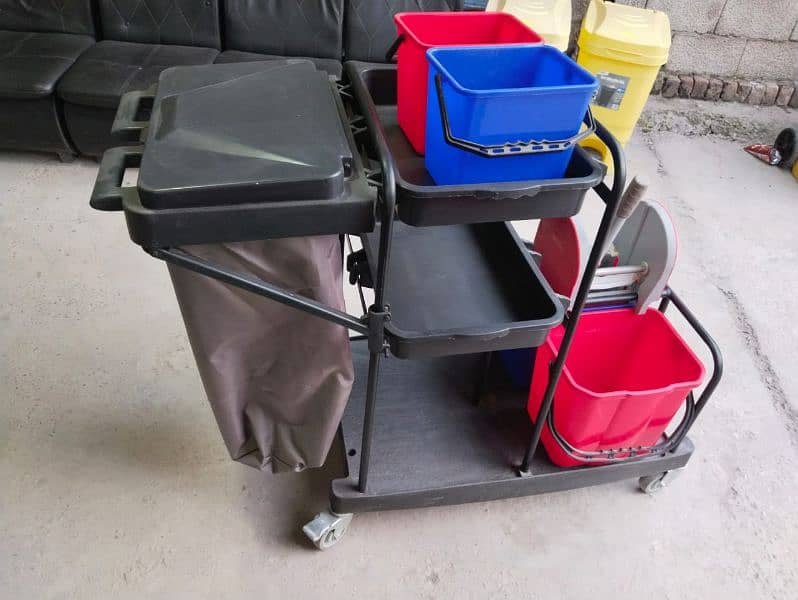 cleaning trolley house keeping trolley washing mop buckets 03130181205 1