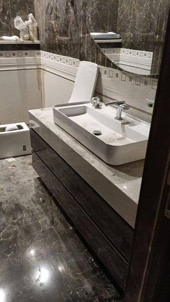 Corian Top bathroom Vanity/ Corian Bathroom Vanities 5