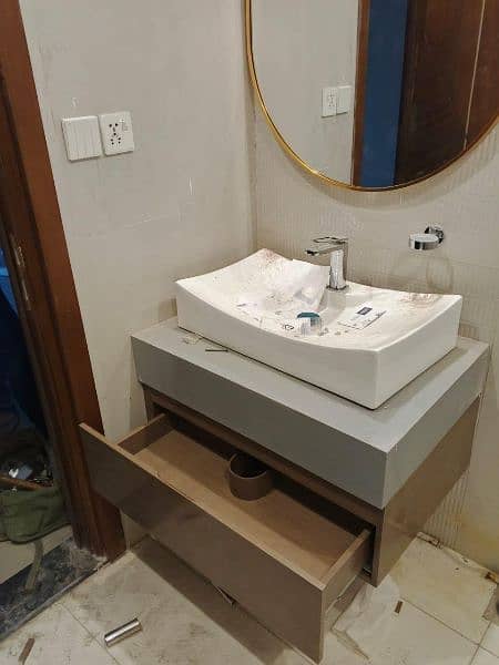 Corian Top bathroom Vanity/ Corian Bathroom Vanities 6