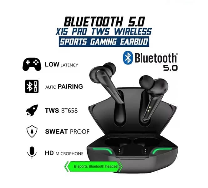 X15 TWS EARBUDS ULTRA LOW LATENCY 0