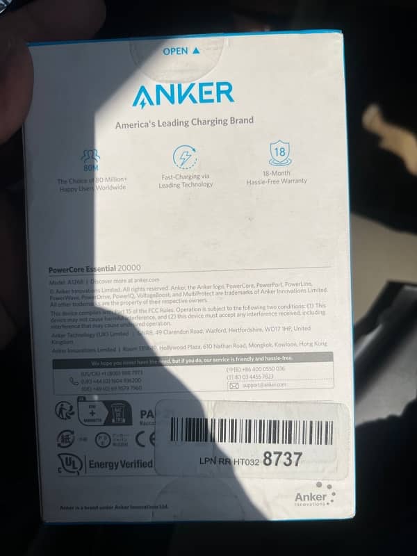 Anker Powerbank 20000 mah with PowerIQ Technology 6