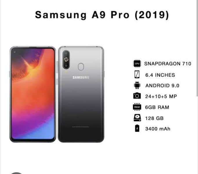 Samsung A9 Pro | 6 GB, 128 GB | PTA Approved 3