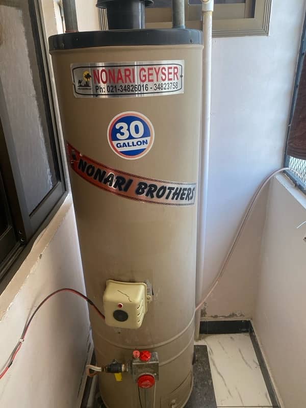 30 gallon electric & gas gyser 0