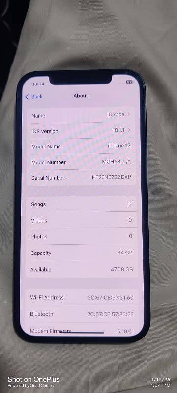 iphone 12 64gb factory unlock (water pack) 5