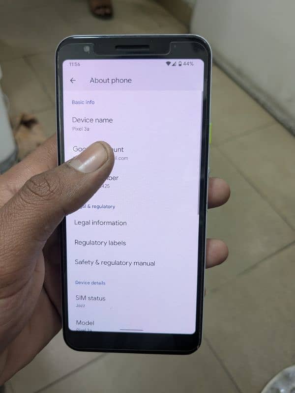 Google pixel 3A urgent 2