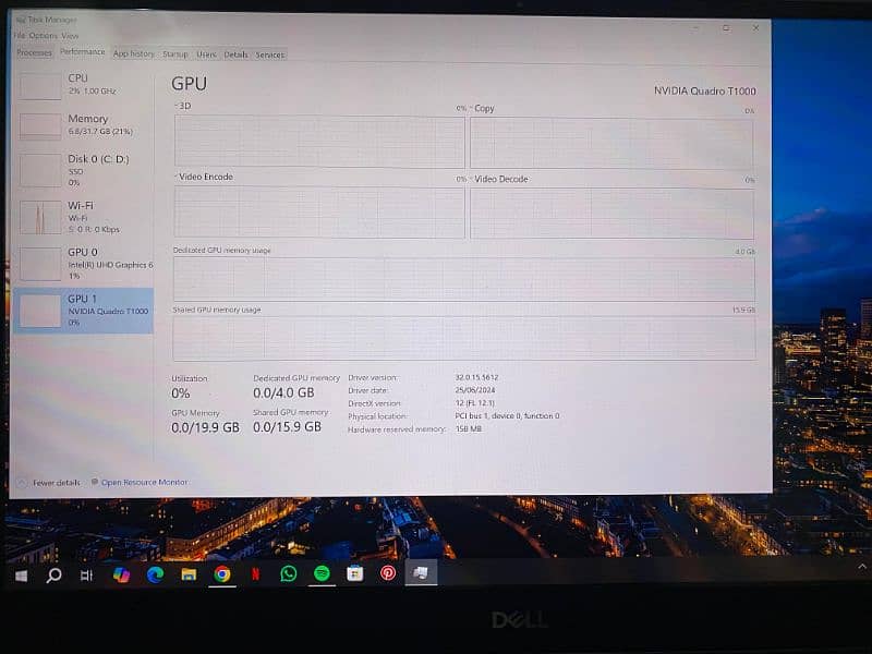 Dell precision 5540 4gb Nvidia card 3