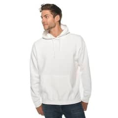 Mens fleece hoodie - plain design - comfortable and stylish 1pc