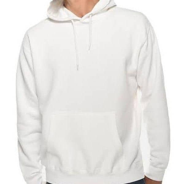 Mens fleece hoodie - plain design - comfortable and stylish 1pc 1