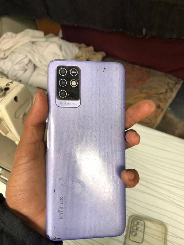 infinix Note 10 6/128 sale with box and charger 0