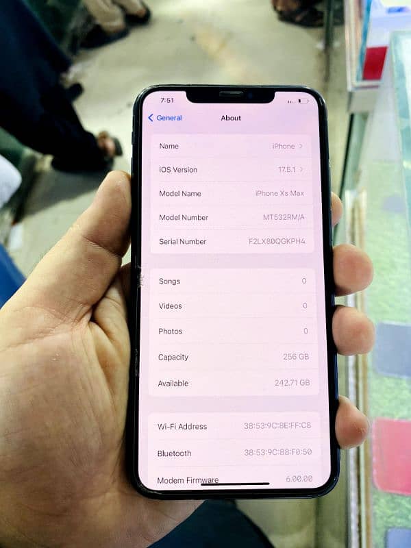 Iphone xs max  256 gb  82 health  PTA approve  Physical and esim 4