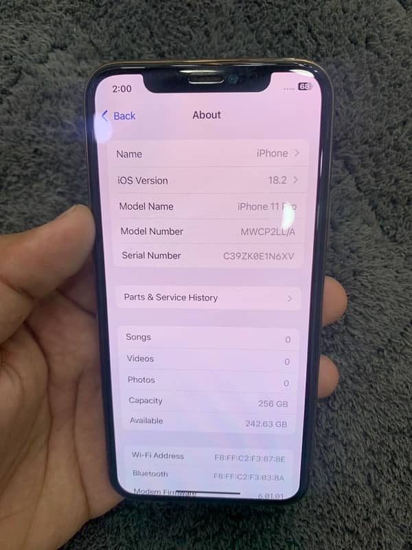 iPhone 11 Pro 256 GB non pta 3