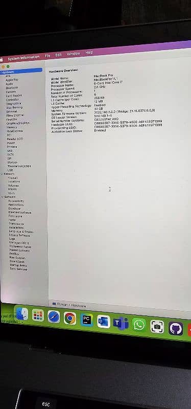 Macbook Pro i7 2019 32/1TB 9