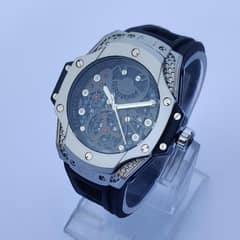 Men's Quartz Round Dial Stainless Steel Watchl